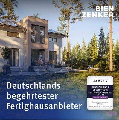 Deutschlands begehrtester Fertighausanbieter - 1.Platz Bien - Zenker 