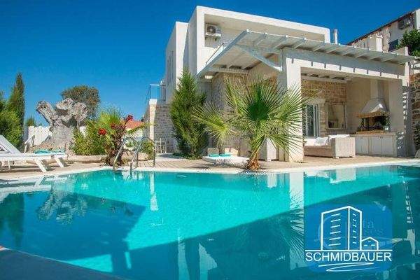 Kreta, Pitsidia: Wunderbare Villa mit Pool und Blick auf die Berge von Psiloritis