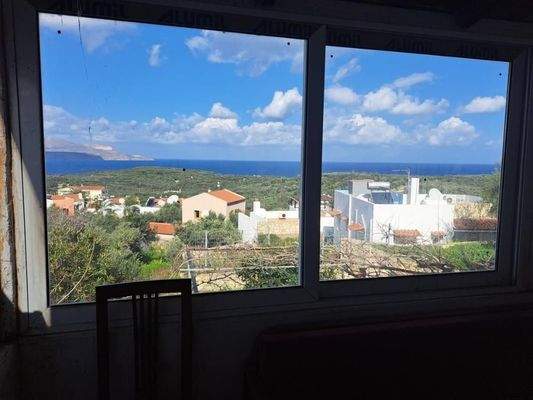 Kreta: Freistehendes Haus mit Meerblick in Plaka zu verkaufen