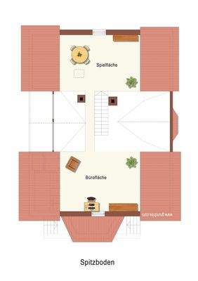Grundriss Spitzboden