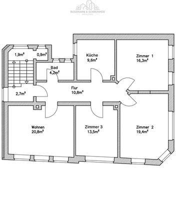 Grundriss Obergeschoss