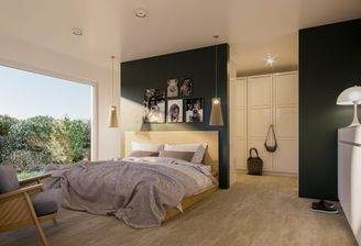 Elegantes Schlafzimmer mit Stil