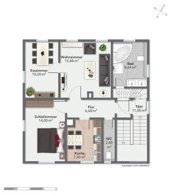 Obergeschoss Grundriss