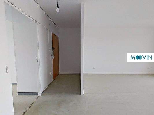 Ansicht II: Wohn- und Esszimmer