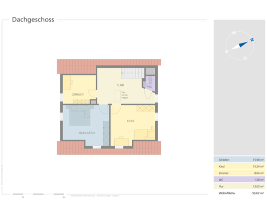Grundriss Dachgeschoss