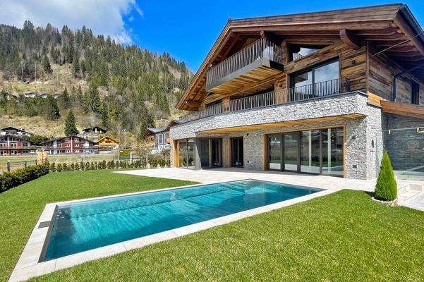 Aussenansicht des Chalets