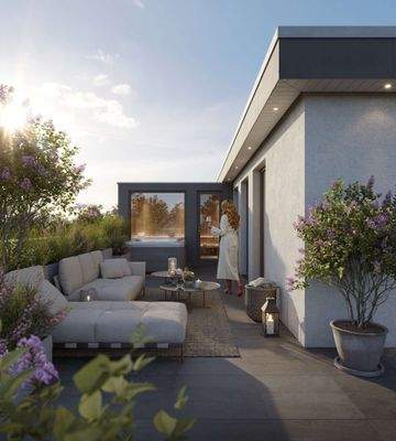 Visualisierung Dachterrasse