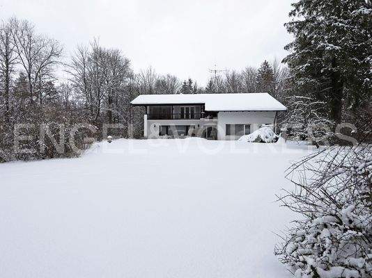 Grundstück mit Altbestand hinten