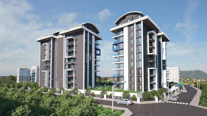 Stylishly Designed Flats 600 M to the Beach in Alanya