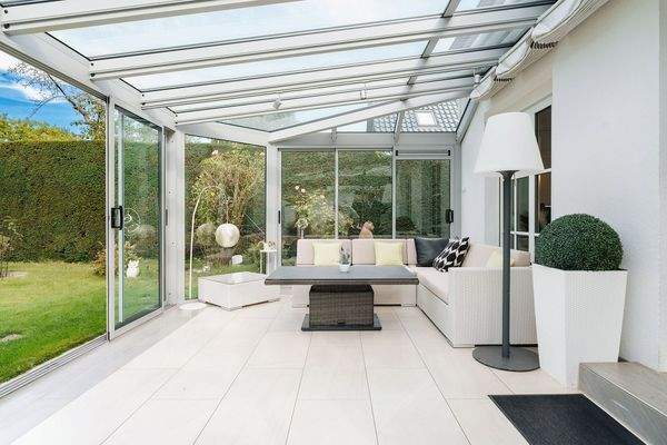 Wintergarten mit Fußbodenheizung