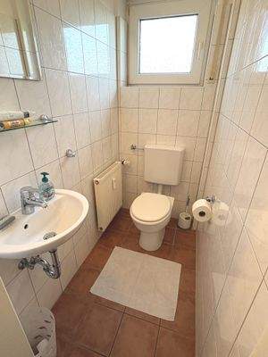 Das WC im Obergeschoss