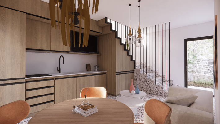 Kreta - 8-Villen- Projekt in Kirianna bei Rethymno: Freistehende Villa