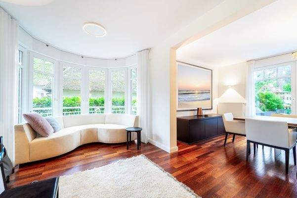 Musikzimmer im Erker des Erdgeschosses