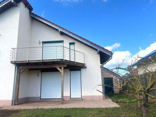 Rückansicht Doppelhaushälfte