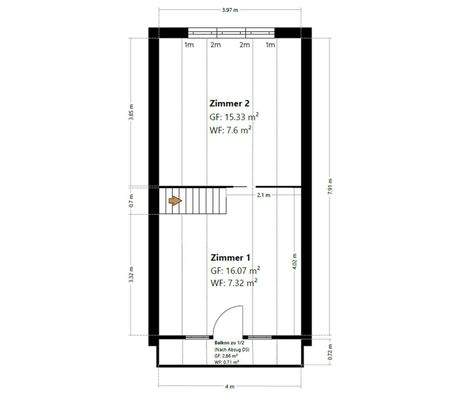 Grundriss Skizze Spitzboden