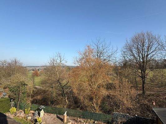 Feldrandlage Ausblick vom DG