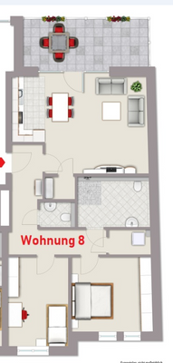 Grundriss Wohnung 8