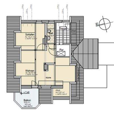Grundriss Dachgeschoss