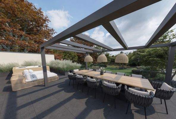 Visualisierungsbeispiel Dachterrasse 