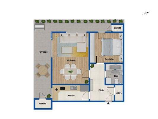 Grundriss Wohnung Erdgeschoss