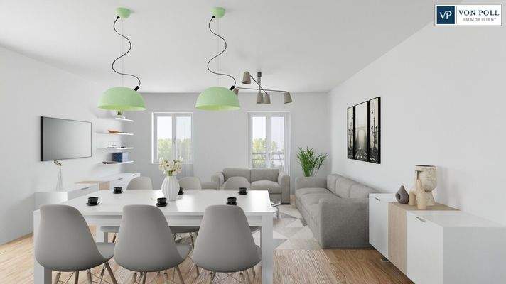 Ansicht Wohnen / Essen / Kochen