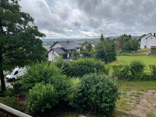 Ausblick vom Balkon