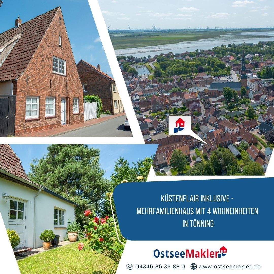 Tönning! Mehrfamilienhaus mit 4 Wohneinheiten inklusive Küstenflair ...