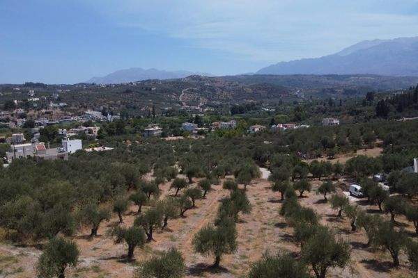 Kreta, Kalyves: Weitläufiges Grundstück mit Meerblick zu verkaufen