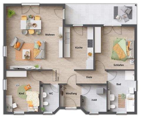 Grundriss-Winkelbungalow-Bungalow-108-Erdgeschoss-Gaeste-WC