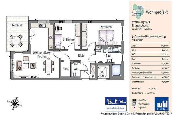 Grundriss Wohnung 103
