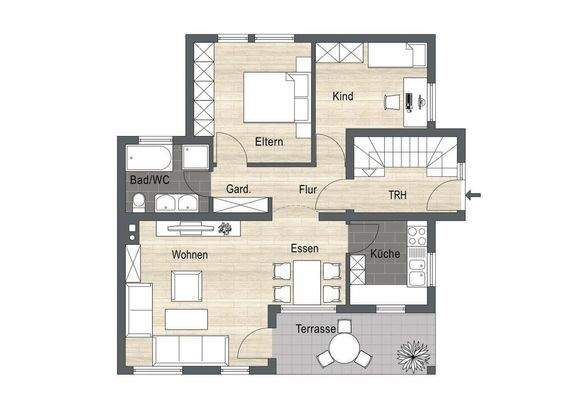 Grundriss - vor Umbau