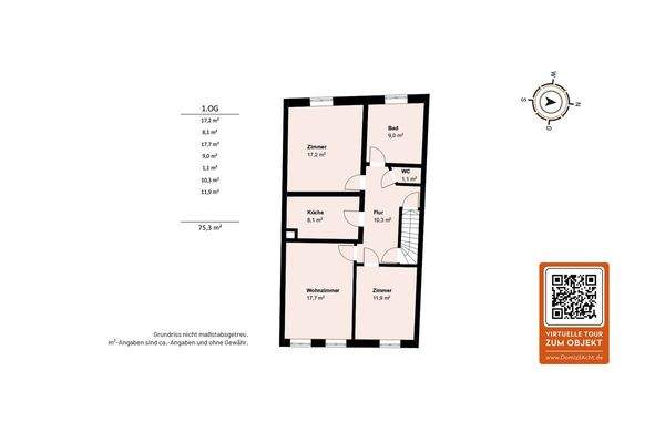 Grundriss 1. Obergeschoss