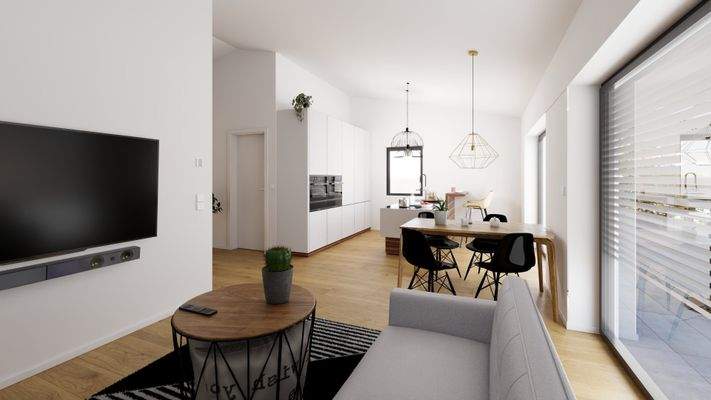 Visualisierung Wohn-/Essbereich