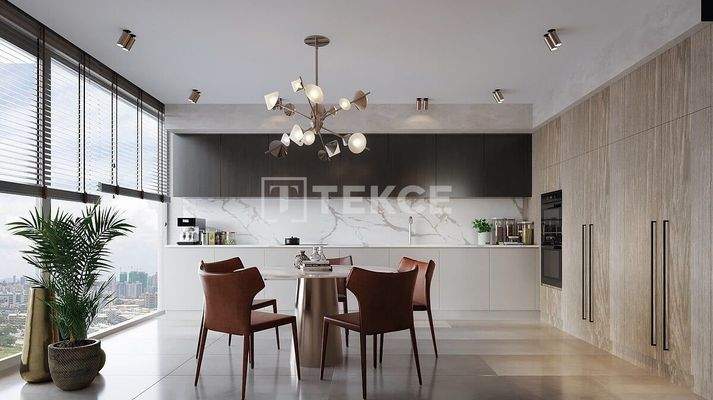 Apartments in the Project with Shopping Center on Eskisehir Road