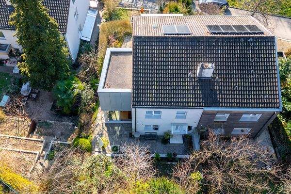 Hausansicht von oben