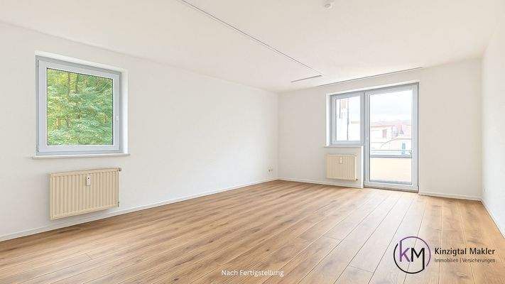 ... Wohn-/Esszimmer mit Balkonzugang