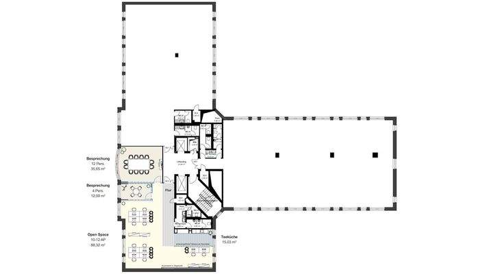 4. Obergeschoss mit ca. 207 m²