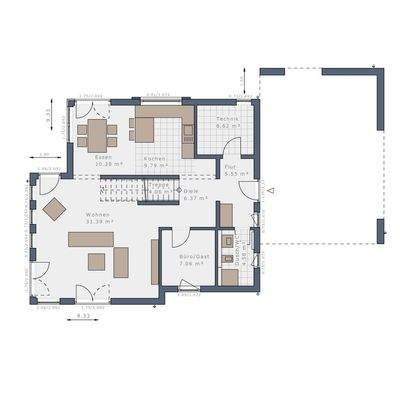 Grundriss Erdgeschoss