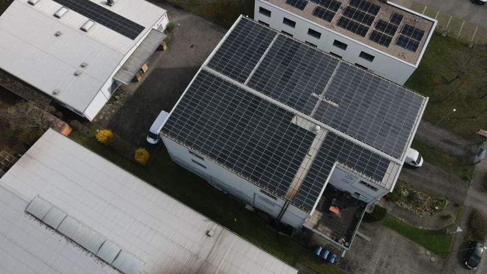 PV-Anlage von oben