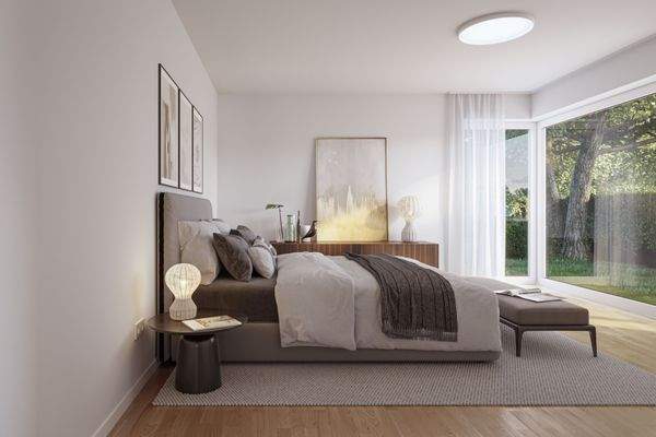 Schlafzimmer zum Garten