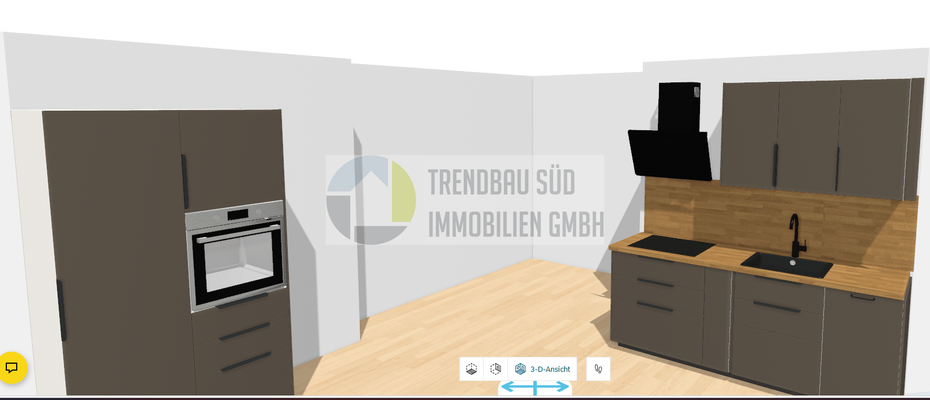 Ansicht Küche Planung 3D