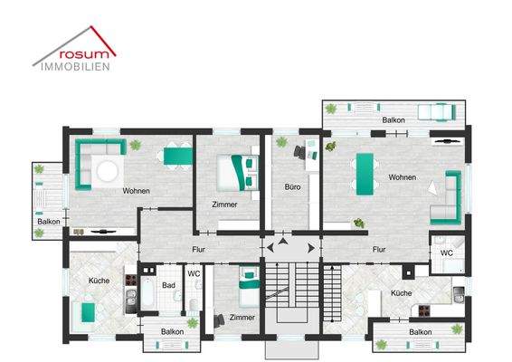 Grundriss OG Wohnung links