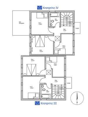 Grundriss OG Doppelhaus