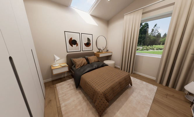 Dachgeschosswohnung Schlafzimmer