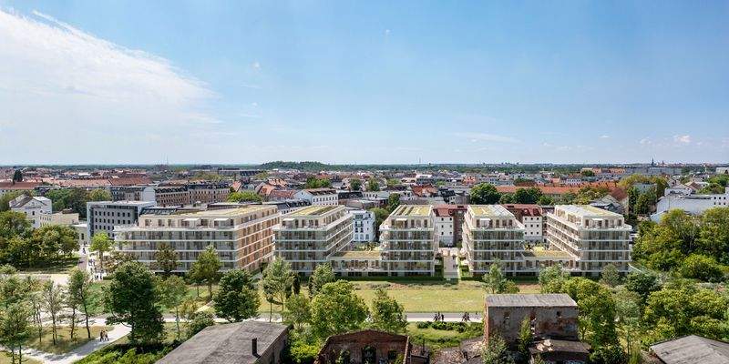 Vogelblick von Osten