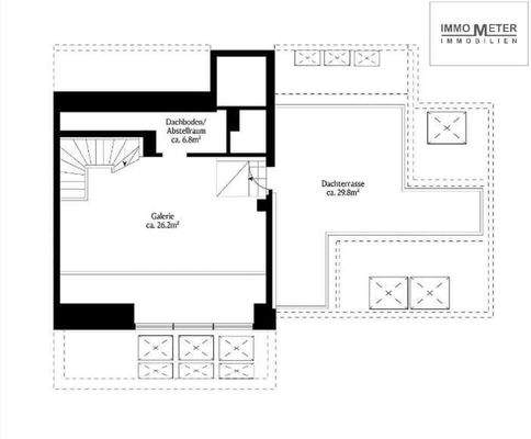 Galerie und Dachterrasse