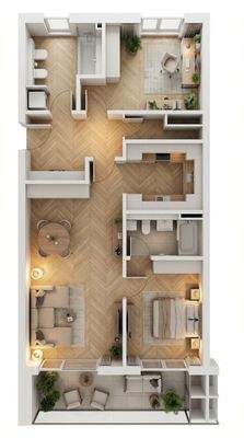 Grundriss Nexus² Wohnung