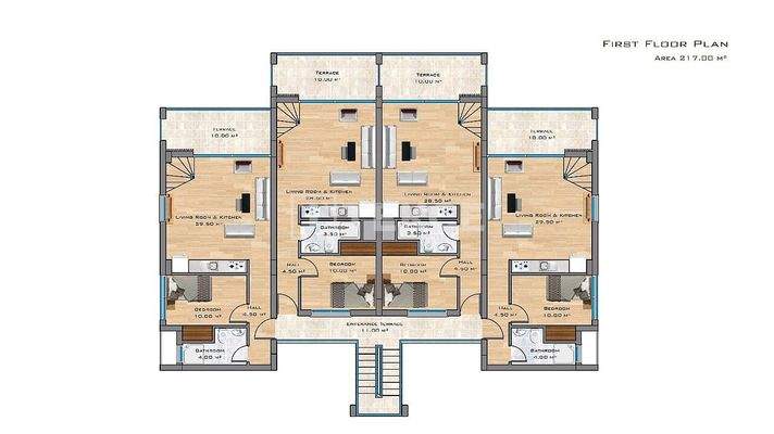 Turnkey Sea-View Apartments for Sale in Girne North Cyprus