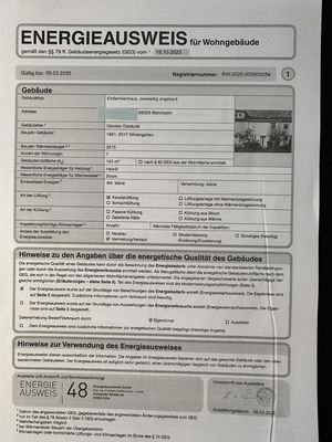 Energieausweis 
