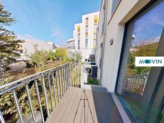 Balkon mit Zugang zum Garten